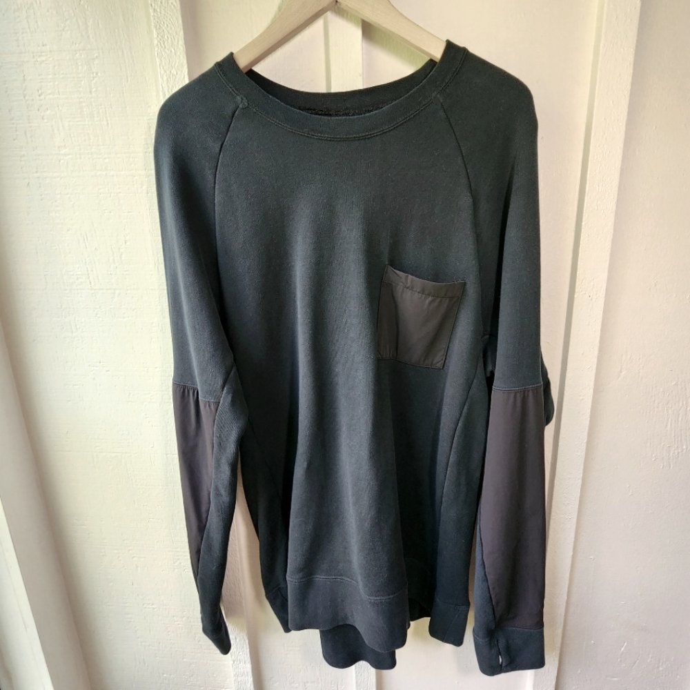 Nike SB Skateboarding Men’s Crewneck Sweatshirt Black Size XL Two Tone Nylon